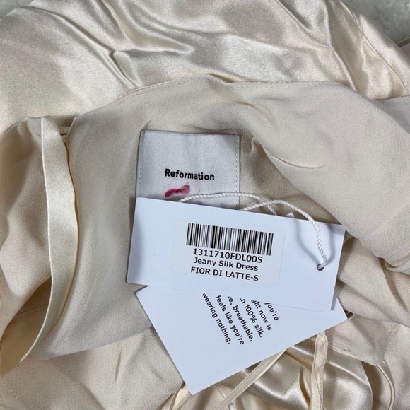 Reformation Jeany Silk Maxi Dress - Ivory / Fior di Latte - Picture 4 of 4